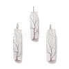 Copper Wire Wrapped Natural Selenite Big Pendants KK-E086-01P-1