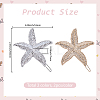 4Pcs 2 Colors Zinc Alloy Hair Barrettes PHAR-SP0001-24-2