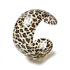 Acrylic Open Cuff Rings for Women RJEW-R020-01-2