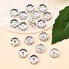 Brass Grade A Rhinestone Spacer Beads RSB039NF-02-4