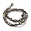 Handmade Millefiori Glass Flat Round Bead Strands LK-P011-20-3