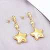 304 Stainless Steel Dangle Stud Earrings LS-EJEW-P325-04A-G-2