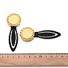 Alloy & Iron Bookmark Cabochon Settings PALLOY-N184-08G-3