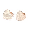 Ion Plating(IP) 304 Stainless Steel Stud Earring Findings STAS-I183-08B-RG-2