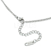 304 Stainless Steel Curb Chain Necklace for Men Women NJEW-YW0001-12-2