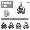20Pcs 4 Styles Tibetan Style Alloy Pendants TIBEP-CJ0003-36-2