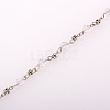 Handmade Bicone Glass Beads Chains for Necklaces Bracelets Making X-AJEW-JB00061-01-1