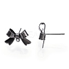Brass Stud Earring Findings KK-S360-174EB-2