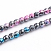 Electroplated Non-magnetic Synthetic Hematite Beads Strands G-L562-09B-1