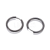 304 Stainless Steel Huggie Hoop Earrings EJEW-F111B-25mm-B-2