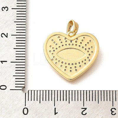 Brass Micro Pave Clear Cubic Zirconia Pendents KK-R212-12G-03-1