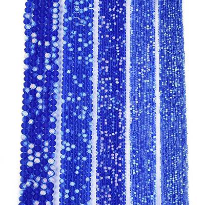 Transparent Glass Beads Strands EGLA-A044-T4mm-MB31-1