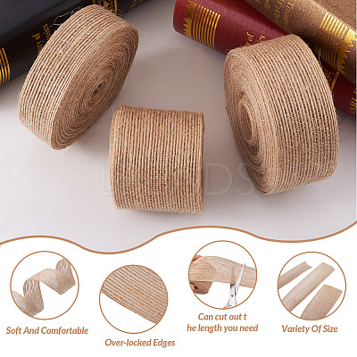 3 Rolls 3 Styles Burlap Ribbon OCOR-YS0001-04-1