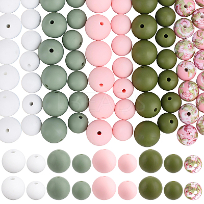 100Pcs Silicone Beads SIL-PA0001-39A-1