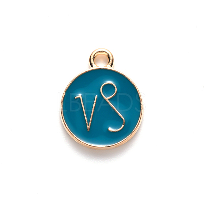 Alloy Enamel Pendants X-ENAM-S124-01B-05E-1