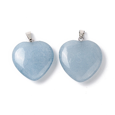 Natural White Jade Pendants X-G-G956-B38-FF-1