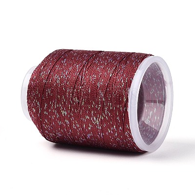 200M 6-Ply Sparkle Polyester Cord with Metallic Thread OCOR-T019-01A-10-1