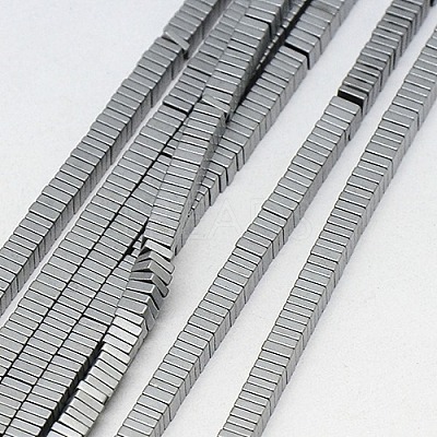 Electroplate Non-magnetic Synthetic Hematite Heishi Beads Strands G-J171B-2x2mm-02-1