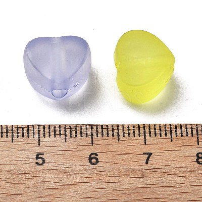 Frosted Transparent Acrylic Beads OACR-A032-30-1