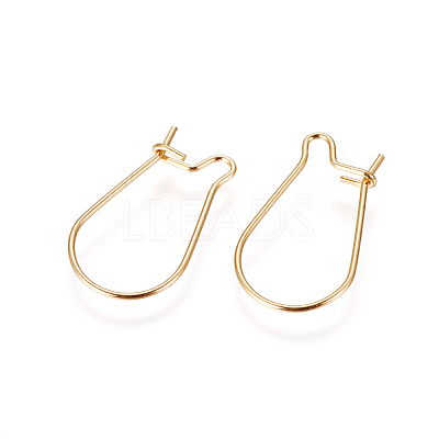 316 Surgical Stainless Steel Hoop Earrings Findings X-STAS-F216-01G-1