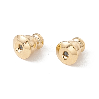Rack Plating Brass Ear Nuts KK-G433-03LG-1