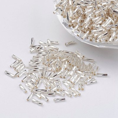 Glass Twisted Bugle Beads SEED-E002-9mm-821#-1