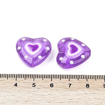 Handmade Lampwork Beads Strands LAMP-R004-06B-02-1
