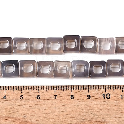 Natural Grey Agate Beads Strands G-N342-102B-1