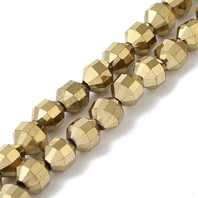 Electroplated Synthetic Non-magnetic Hematite Beads Strands G-I364-L01-1