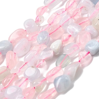 Natural Morganite Beads Strands G-P601-A03-02-1