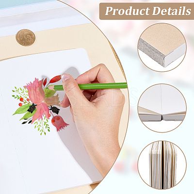 1Pc Portable Art Drawing Sketchbooks AJEW-SP0004-28B-01-1