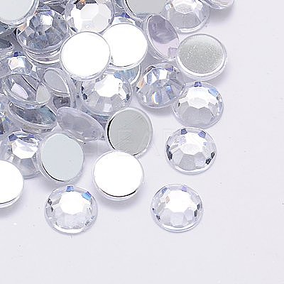 Imitation Taiwan Acrylic Rhinestone Cabochons GACR-A002-3mm-01-1