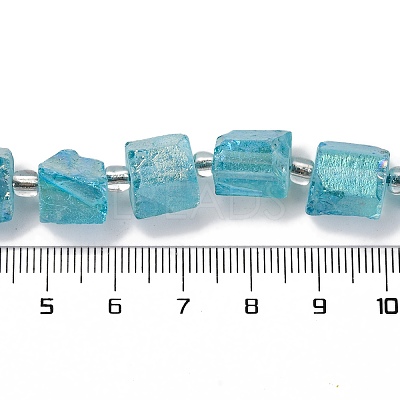 Electroplated Natural Quartz Beads Strands G-G767-02-20-1