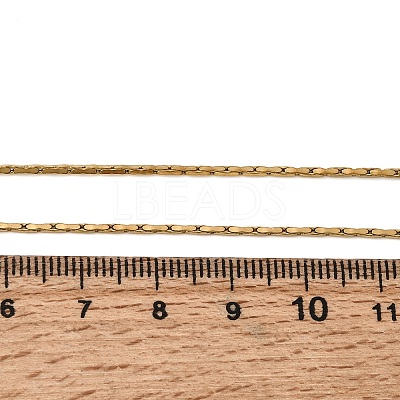 1.3MM 304 Stainless Steel Boston Link Chains Necklaces for Women Men NJEW-Z115-12G-01-1