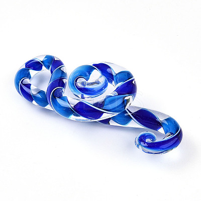Handmade Lampwork Big Pendants LAMP-T023-07E-1