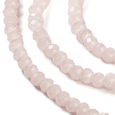 Baking Paint Imitation Jade Glass Bead Strands DGLA-A034-J2MM-A14-1