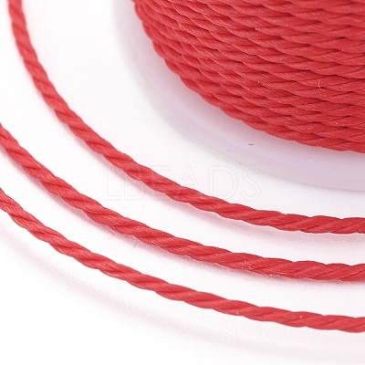 Round Waxed Polyester Cord X-YC-G006-01-1.0mm-15-1
