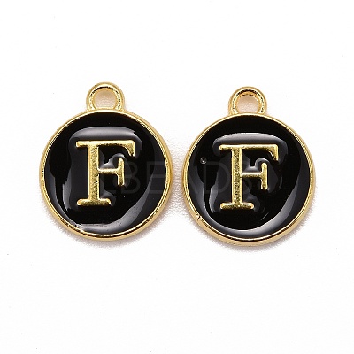 Golden Plated Alloy Charms X-ENAM-S118-02F-1