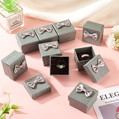 Square Cardboard Paper Ring Gift Storage Boxes CON-TAC0001-17C-1