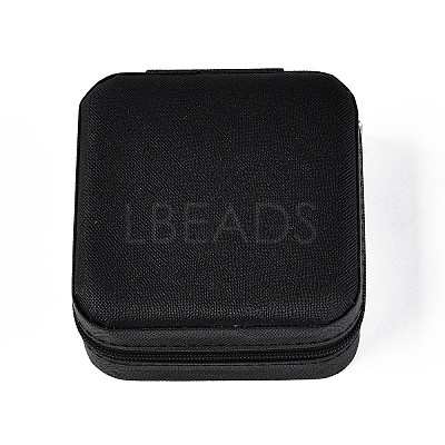 Square PU Leather Jewelry Set Box PAAG-PW0012-05D-1