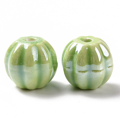 Handmade Pearlized Porcelain Beads X1-PORC-G010-01G-1