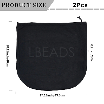 Rectangle Polyester Velveteen Cloth Dustproof Drawstring Bags for Helmets ABAG-WH20023-002B-1