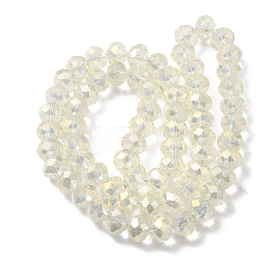 Electroplate Glass Beads Strands EGLA-D020-8x5mm-70-1