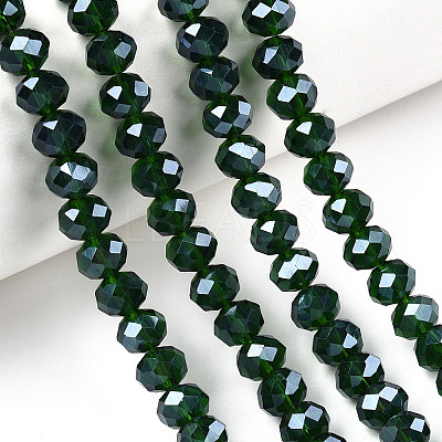 Electroplate Glass Beads Strands EGLA-A034-T8mm-A31-1