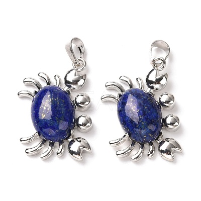Natural Lapis Lazuli Pendants G-D469-01P-15-1