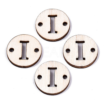 Unfinished Natural Poplar Wood Links Connectors WOOD-S045-140A-01I-1