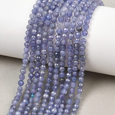 Natural Tanzanite Beads Strands G-S361-3mm-008-1