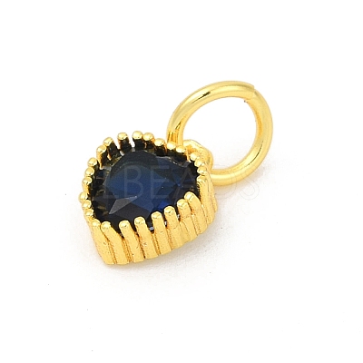 Brass Micro Pave Cubic Zirconia Pendants KK-H204-01G-01-1