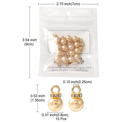 ABS Plastic Charms KY-YW0001-24G-1