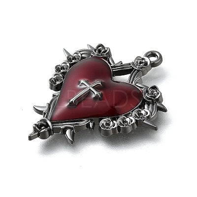 Alloy Enamel Gothic Style Pendants PALLOY-R157-06B-06A-1
